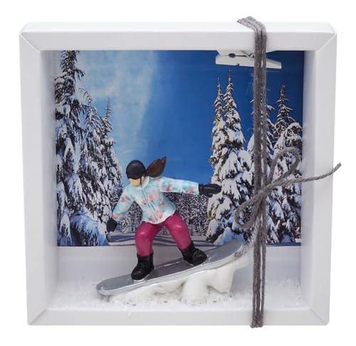 ZauberDeko Geldgeschenkverpackung Snowboarderin Geldgeschenk Gutschein Winterurlaub Geschenk von ZauberDeko