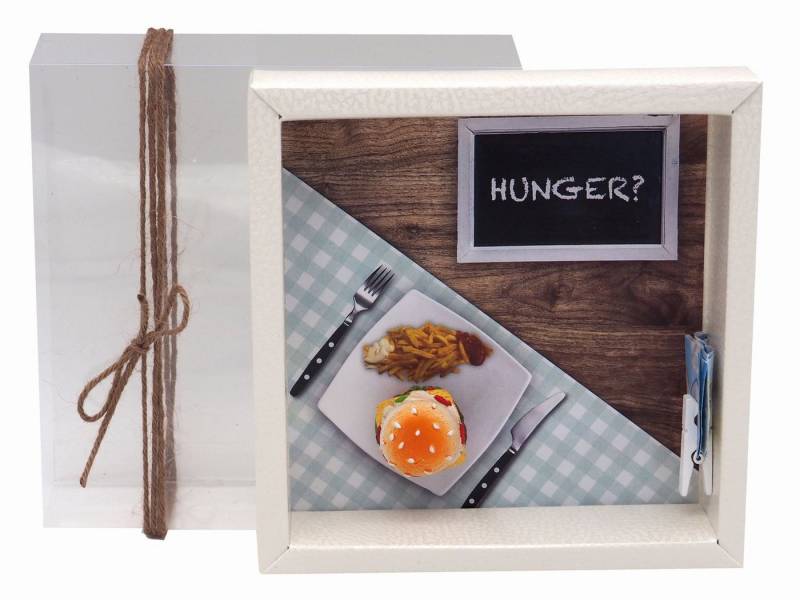 ZauberDeko Geschenkbox Geldgeschenk Verpackung Hamburger Essen Restaurant Dinner-Geschenk von ZauberDeko
