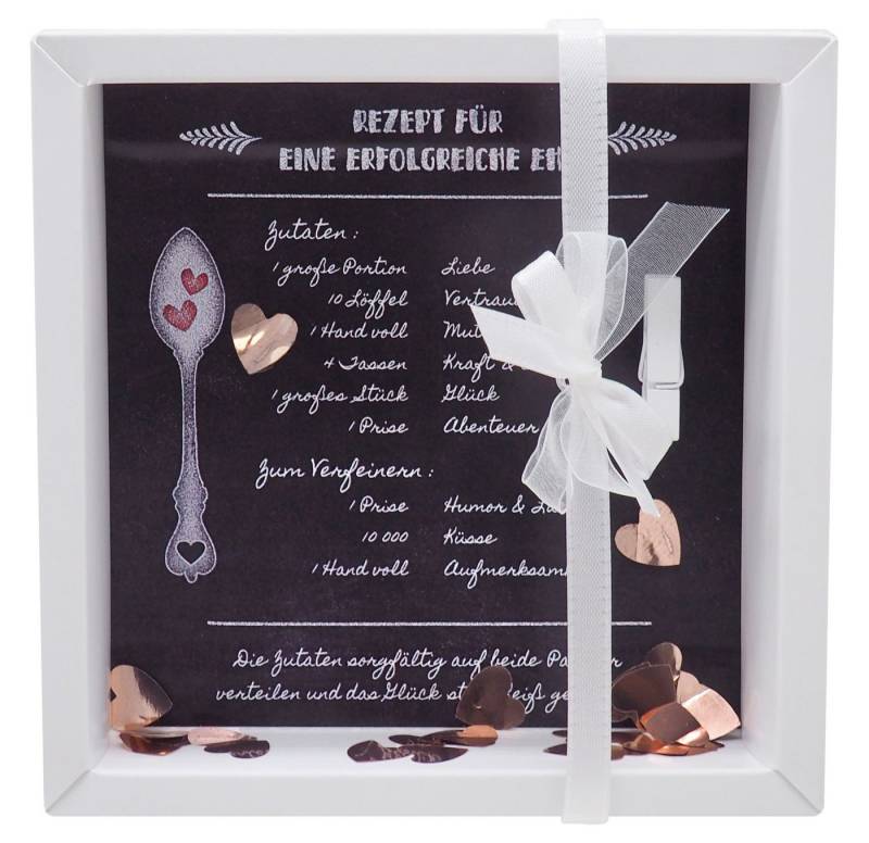 ZauberDeko Geschenkbox Geldgeschenk Verpackung Hochzeit Rezept für eine glückliche Ehe von ZauberDeko