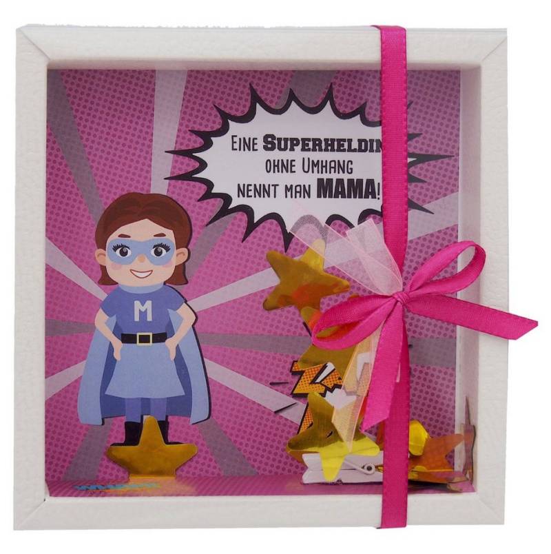 ZauberDeko Geschenkbox Geldgeschenk Verpackung Mama Superheld Muttertag Geschenk Geburtstag von ZauberDeko