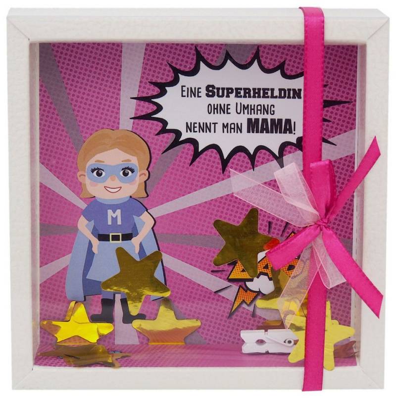 ZauberDeko Geschenkbox Geldgeschenk Verpackung Mama Superheld Muttertag Geschenk Geburtstag von ZauberDeko