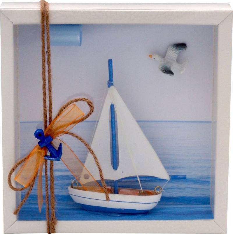 ZauberDeko Geschenkbox Geldgeschenk Verpackung Segelboot Segeln Reise Urlaub Meer Segelkurs von ZauberDeko