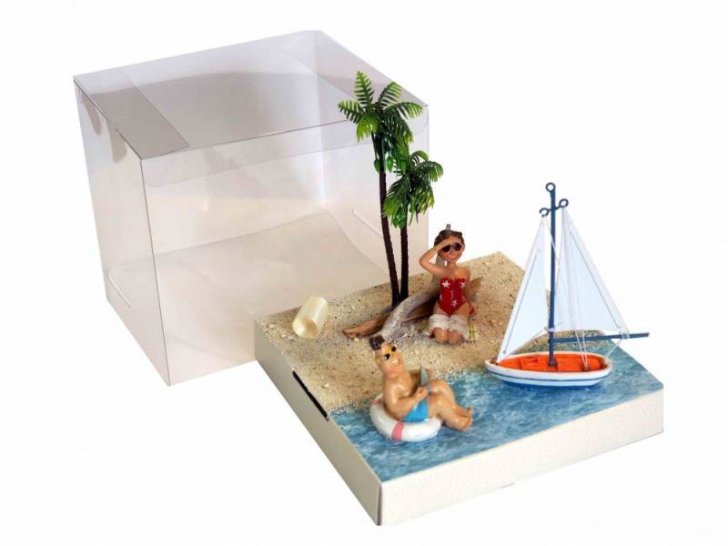 ZauberDeko Geschenkbox Geldgeschenk Verpackung Urlaub Reise Segeln Geburtstag Hochzeit von ZauberDeko