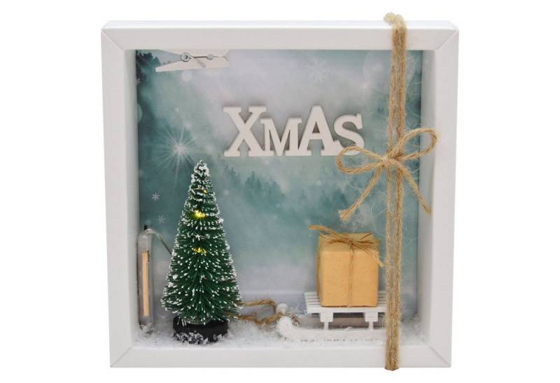 ZauberDeko Geschenkbox Geldgeschenk Verpackung Weihnachten Schlitten LED Lichterkette XMAS von ZauberDeko