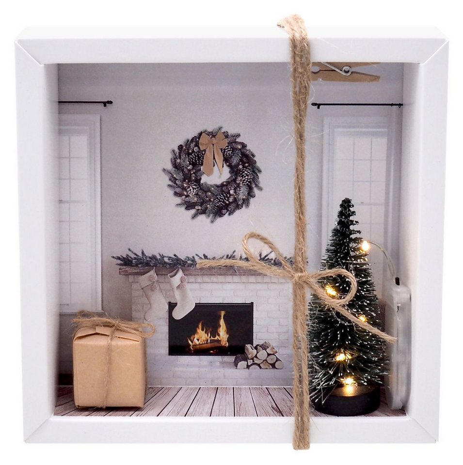 ZauberDeko Geschenkbox Geldgeschenk Verpackung Weihnachten XMAS Kamin LED Lichterkette ZauberDeko Geschenkbox Geldgeschenk Verpackung Weihnachten XMAS Kamin LED Lichterkette von ZauberDeko