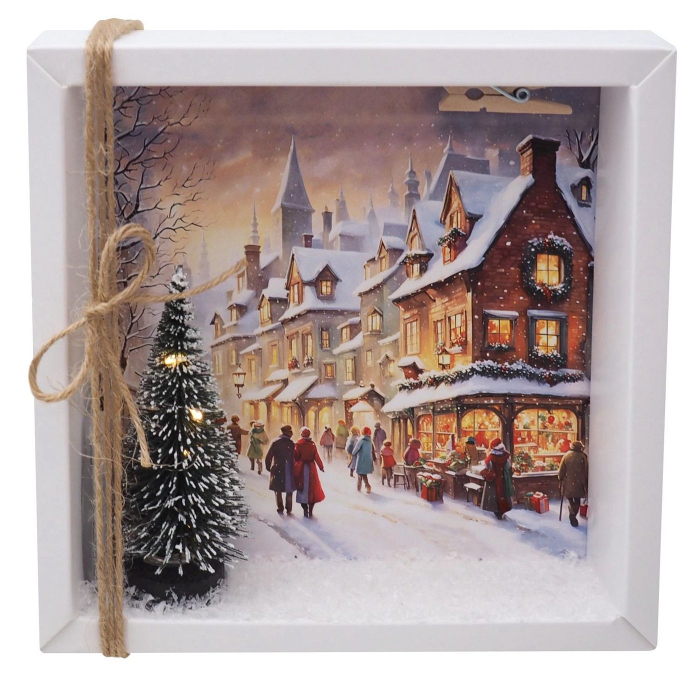ZauberDeko Geschenkbox Geldgeschenk Weihnacht Geschenk LED Lichterkette Weihnachtsbaum Stadt ZauberDeko Geschenkbox Geldgeschenk Weihnacht Geschenk LED Lichterkette Weihnachtsbaum Stadt von ZauberDeko