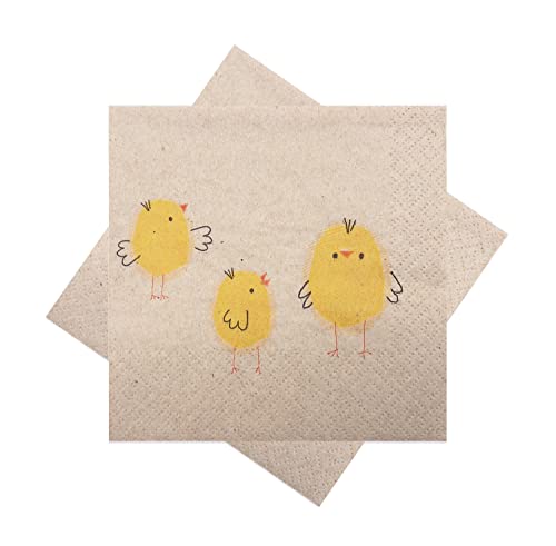 ZauberDeko Servietten Ostern Küken Osterservietten Cocktailservietten Frühling 20 Stück 25 x 25 cm ZauberDeko Servietten Ostern Küken Osterservietten Cocktailservietten Frühling 20 Stück 25 x 25 cm von ZauberDeko