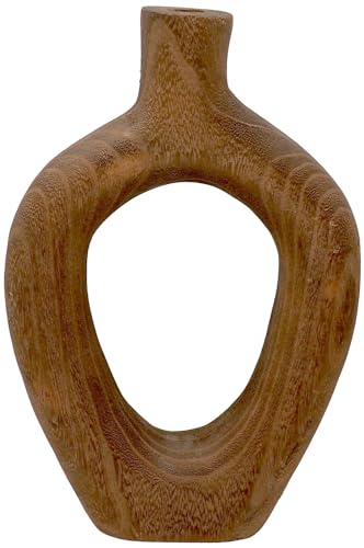 ZauberDeko Skulptur Abstrakt Braun Holz Dekofigur Stabkerzenhalter Tischdeko Deko, Größe:Klein ZauberDeko Skulptur Abstrakt Braun Holz Dekofigur Stabkerzenhalter Tischdeko Deko, Größe:Klein von ZauberDeko
