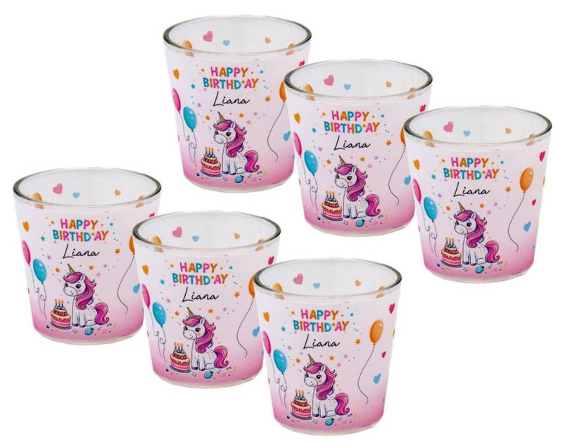 ZauberDeko Teelichthalter Windlicht Banderole Einhorn Geburtstag Kinder Tischdeko MIT NAME ZauberDeko Teelichthalter Windlicht Banderole Einhorn Geburtstag Kinder Tischdeko MIT NAME von ZauberDeko