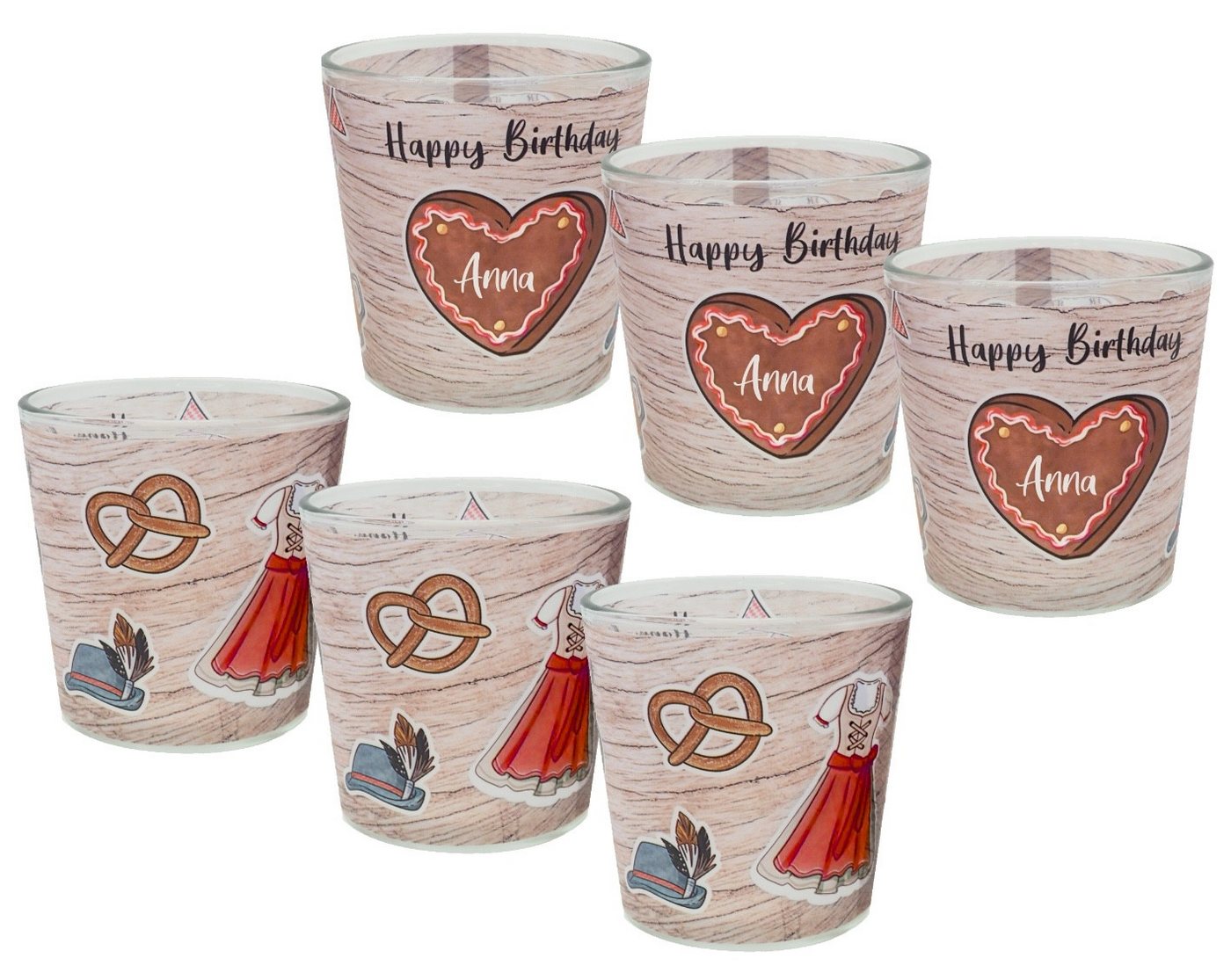 ZauberDeko Teelichthalter Windlicht Frau Oktoberfest Rot Braun Geburtstag PERSONALISIERT 7,5cm H ZauberDeko Teelichthalter Windlicht Frau Oktoberfest Rot Braun Geburtstag PERSONALISIERT 7,5cm H von ZauberDeko