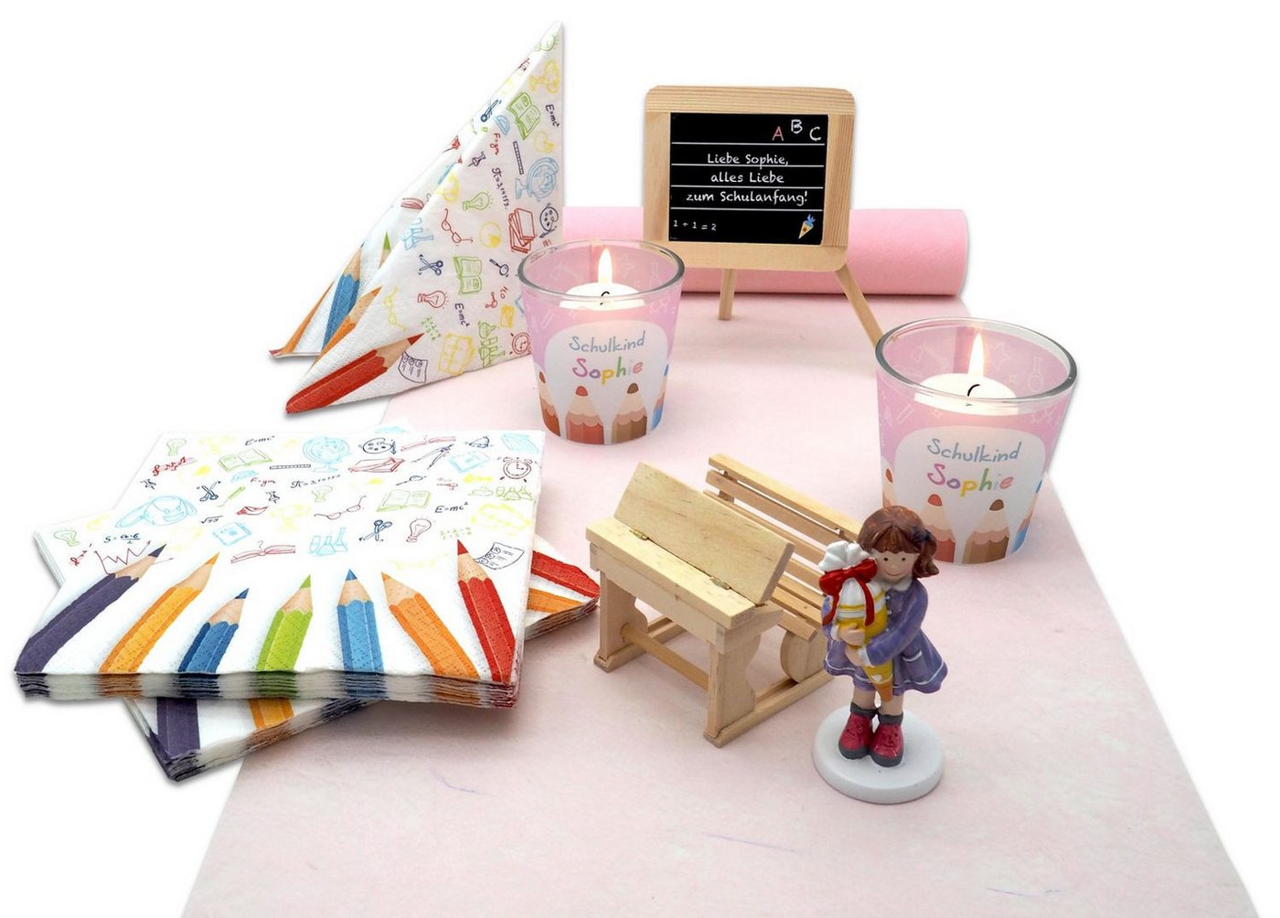 ZauberDeko Tischdecke Tischdeko Einschulung Schulanfang Mädchen Schule Personalisiert SET ZauberDeko Tischdecke Tischdeko Einschulung Schulanfang Mädchen Schule Personalisiert SET von ZauberDeko