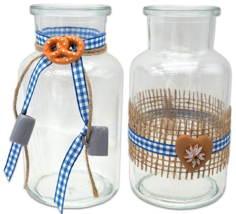 ZauberDeko Tischvase Vasen Oktoberfest Blau Wiesn Party Hüttenabend Bayrisch 2 Stk 12,5cm H ZauberDeko Tischvase Vasen Oktoberfest Blau Wiesn Party Hüttenabend Bayrisch 2 Stk 12,5cm H von ZauberDeko