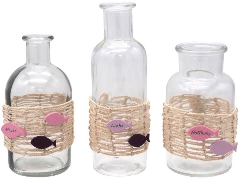 ZauberDeko Tischvase Vasen Tischdeko Fisch Rosa Maritim Kommunion Konfirmation SET ZauberDeko Tischvase Vasen Tischdeko Fisch Rosa Maritim Kommunion Konfirmation SET von ZauberDeko