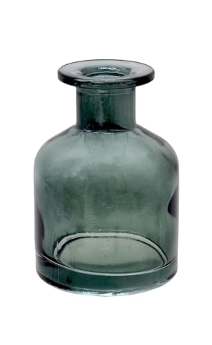ZauberDeko Vase Glasvase Dunkel Grün Klein Blumenvase Dekovase 6,5cm Ø und 10cm H ZauberDeko Vase Glasvase Dunkel Grün Klein Blumenvase Dekovase 6,5cm Ø und 10cm H von ZauberDeko