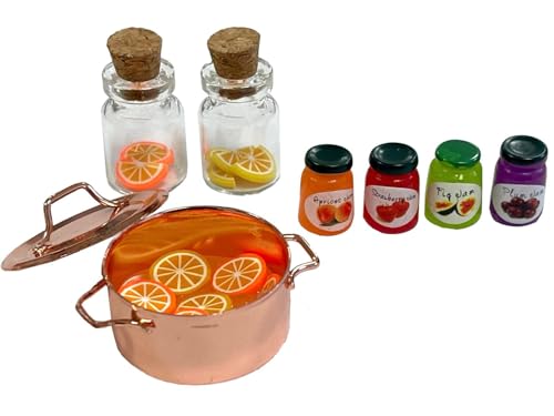 Wichtel Zubehör Essen Küche Marmelade Miniatur Kochtopf Miniglas Set 7-teilig Wichtel Zubehör Essen Küche Marmelade Miniatur Kochtopf Miniglas Set 7-teilig von ZauberDeko