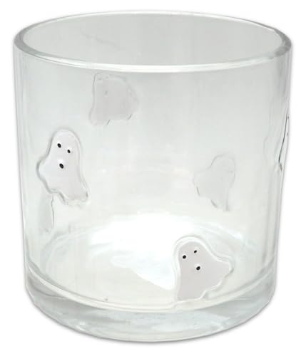 ZauberDeko Windlicht Transparent Geist Gespenst Weiß Herbst Halloween Tischdeko 10cm Ø 10cm Hoch ZauberDeko Windlicht Transparent Geist Gespenst Weiß Herbst Halloween Tischdeko 10cm Ø 10cm Hoch von ZauberDeko