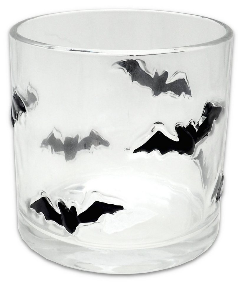 ZauberDeko Windlicht Windlicht Transparent Fledermaus Schwarz Herbst Halloween 10cmØ 10cm H ZauberDeko Windlicht Windlicht Transparent Fledermaus Schwarz Herbst Halloween 10cmØ 10cm H von ZauberDeko