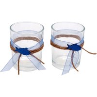 2x Teelichtglas Kommunion Konfirmation Tischdeko Blau Fisch Vintage David 2x Teelichtglas Kommunion Konfirmation Tischdeko Blau Fisch Vintage David von ZauberDekoShop