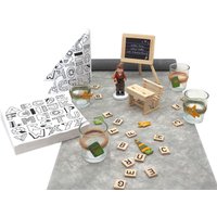 Einschulung Tischdeko Junge Schulanfang Schulbank Tafel Personalisierbar Set von ZauberDekoShop