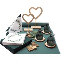 Tischdeko Eukalyptus Grün Botanical Hochzeit Greenery Geburtstag Deko 20 Personen von ZauberDekoShop