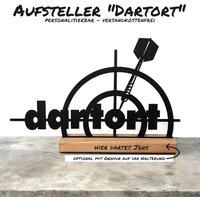 Dartort - Aufsteller Für Dartfans Aus Sperrholz Und Buchenholz Gefertigt Personalisierung Möglich von Zauberbude