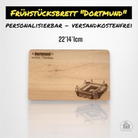 Frühstücksbrettchen Mit Wunschgravur Des Lieblingsvereins - Dortmund Frühstücksbrettchen Mit Wunschgravur Des Lieblingsvereins - Dortmund von Zauberbude