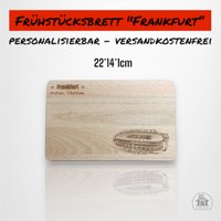 Frühstücksbrettchen Mit Wunschgravur Des Lieblingsvereins - Frankfurt Frühstücksbrettchen Mit Wunschgravur Des Lieblingsvereins - Frankfurt von Zauberbude