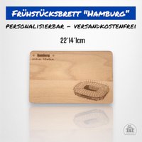 Frühstücksbrettchen Mit Wunschgravur Des Lieblingsvereins - Hamburg Frühstücksbrettchen Mit Wunschgravur Des Lieblingsvereins - Hamburg von Zauberbude