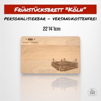 Frühstücksbrettchen Mit Wunschgravur Des Lieblingsvereins - Köln von Zauberbude