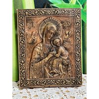 Wachsbild Maria Mit Jesuskind Mutter Kind Religion Glaube Stärke Trost Liebe Vertrauen Kirche Kunst Gewerbe Werkstatt von ZauberhaftMarvelous