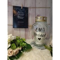 Grablicht Aus Glas Personalisiert# Sternenkind #allerheiligen # Friedhof Grab Grabschmuck von ZauberhafteDinge