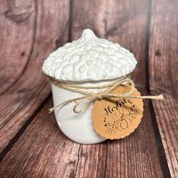 Eichel/Eicheldose Herbstdeko Teelichthalter Herbstgrüße Dekoschale Herbst von ZauberhafteIdeenShop