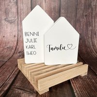 Familienhaus 2Er Set/Dekohäuser Familienhäuschen Häuschen Aus Raysin Dekohaus Familie von ZauberhafteIdeenShop