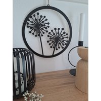 Dekoring Pusteblume Türdeko Fensterdeko Wanddeko. Minimalistisch Hygge Schwarz Skandi Modern Türkranz von ZauberkugelSylvia