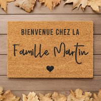 Paillasson Coco Personnalisé Avec Nom De Famille | Bienvenue Chez La Cadeau Mariage Crémaillère Tapis D'entrée Paillasson Coco Personnalisé Avec Nom De Famille | Bienvenue Chez La Cadeau Mariage Crémaillère Tapis D'entrée von ZauberzeugsDE