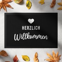 Fußmatte Stoff „Herzlich Willkommen" | Willkommensmatte Für Haustür Geschenk Zum Einzug Türmatte Personalisiert Deko Eingangsbereich Fußmatte Stoff „Herzlich Willkommen" | Willkommensmatte Für Haustür Geschenk Zum Einzug Türmatte Personalisiert Deko Eingangsbereich von ZauberzeugsDE