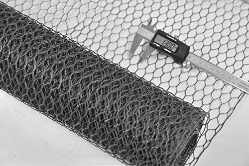 Sechseckgeflecht Maschendraht Kaninchendraht anthrazit Hasendraht Hühnerzaun Maschenweite Höhe Länge wählbar DD (13 x 300 mm, 25 m) von Zaun-Nagel