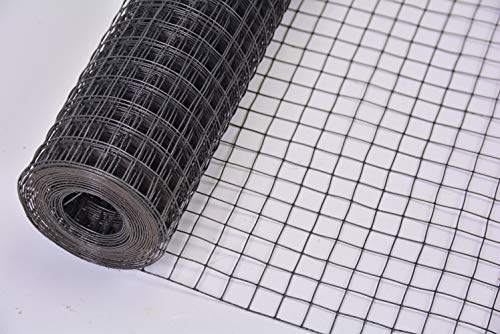Volierendraht Maschendraht Hasendraht Drahtgitter Gitterzaun punktgeschweißt grau anthrazit Maschenweite, Länge und Höhe wählbar DD (19x19 x 750 mm Länge 5 m) von Zaun-Nagel