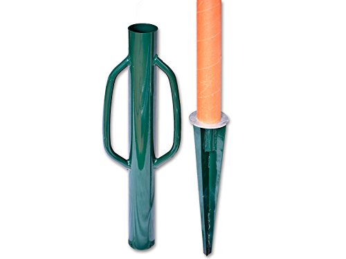 Zaun-Nagel Einschlaghilfe für Zaun-Nagel Maschendrahtpfosten mit angeschweißter Bodenhülse Pfostenramme Hammer Ramme von Zaun-Nagel