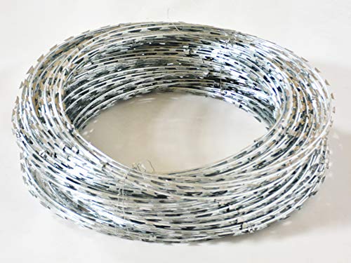 Natodraht Sperrdraht Stacheldraht Klingendraht Spiraldraht Ø 45 cm bis 10 m Länge von Zaun-Nagel