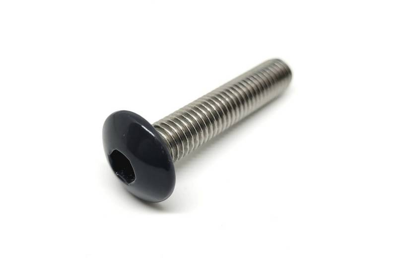 Zaunbauschrauben24 Doppelstabmattenzaun Zaunbauschraube in Zaunfarbe 25x RAL 7016 Anthrazitgrau, (25 Stück, Inkl. Kugelkopf Sechskantschlüssel), Anthrazit RAL7016 oder Grün RAL6005 von Zaunbauschrauben24