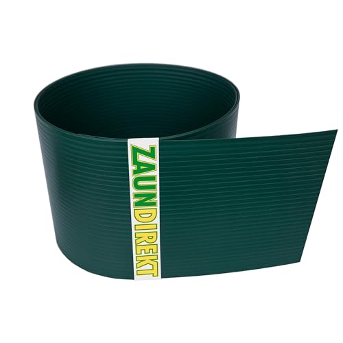 Zaundirekt Sichtschutzstreifen Hart-PVC 2525 x 190 mm Sichtshutz für Gittermattenzaun 10 Stück (moosgrün) von Zaundirekt