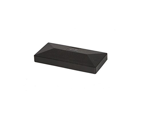 10 x A2 Kunststoff Pfostenkappe I RAL 9005 schwarz I Zaunpfosten 60x40mm I Kappe I Abdeckung I Zaun I Stahl von Zaundirekt