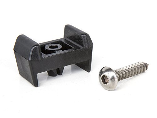 10x Zaunpfosten Halterung I Inklusive Edelstahl Schraube & Dübel I Zaunpfosten 60x40mm Standard-Pfosten I Stahl I Zaun I Gittermatten I Doppelstabmatte von Zaundirekt