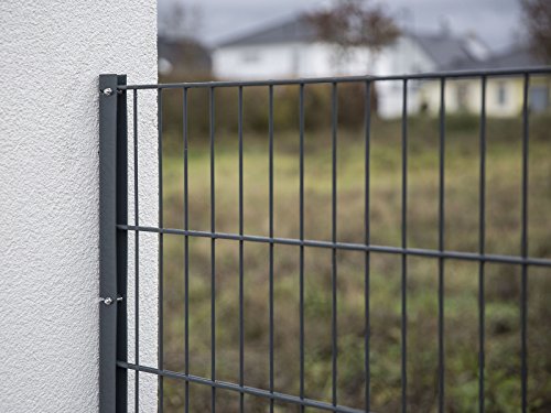 Variable Zaunanschlussschiene I Länge 1640mm I 7016 Anthrazit I Eckverbinder I Zaun I Garagen Anschluss I Zaunpfosten I Zaunanschlussleiste von Zaundirekt
