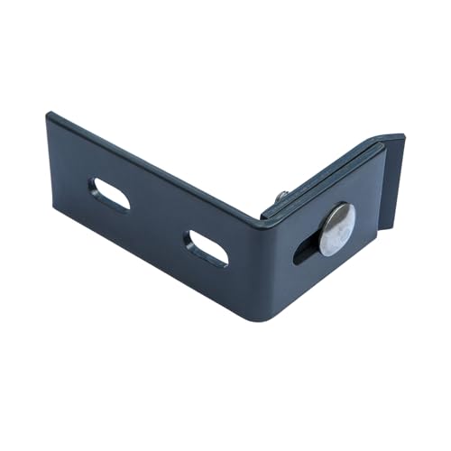 Wandanschlusswinkel Winkel Verbinder in Anthrazit 100x65 Zaun Gittermattenhalter von Zaundirekt