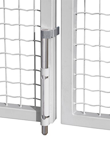 LOCINOX Bolzenstangenriegel VSF-K - Torriegel, Drehtorriegel, Stangenriegel Inkl. Quick Fix zur Befestigung von Zaundirekt