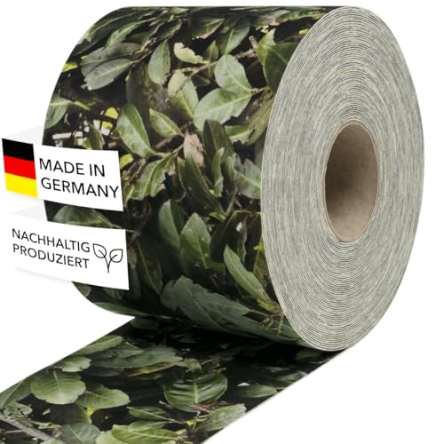Zaundruck Sichtschutzstreifen Polyester - nachhaltiger Sichtschutz für Doppelstabmattenzaun - Motiv Windschutz 26 m x 19 cm - Sichtschutz-Rolle - Kirschlorbeer Zaundruck Sichtschutzstreifen Polyester - nachhaltiger Sichtschutz für Doppelstabmattenzaun - Motiv Windschutz 26 m x 19 cm - Sichtschutz-Rolle - Kirschlorbeer von Zaundruck