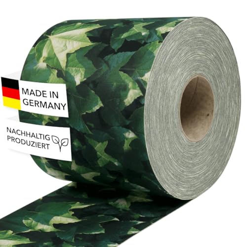 Zaundruck Sichtschutzstreifen Polyester - nachhaltiger Sichtschutz für Doppelstabmattenzaun - Motiv Windschutz 26 m x 19 cm - Sichtschutz-Rolle - Weinblatt Zaundruck Sichtschutzstreifen Polyester - nachhaltiger Sichtschutz für Doppelstabmattenzaun - Motiv Windschutz 26 m x 19 cm - Sichtschutz-Rolle - Weinblatt von Zaundruck