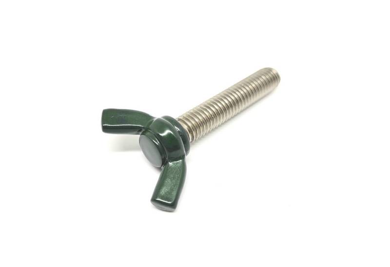 Zaunfachhandel24 Doppelstabmattenzaun 10x Flügelschraube Edelstahl M8 x 40 in Anthrazit oder Grün, (10x, Stück), Edelstahl von Zaunfachhandel24